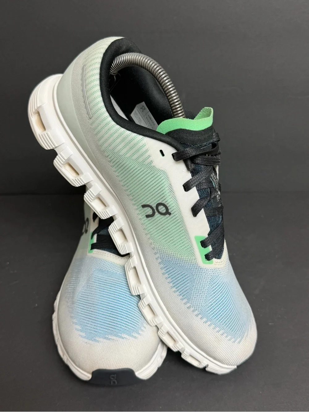 On Cloud 6 Push Horizon Honeydew White Blue Green 3MF10053001 Sneaker Men's SZ 9